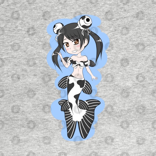 Telescope Goldfish Mermaid (Panda) by TeriyakiPigeon